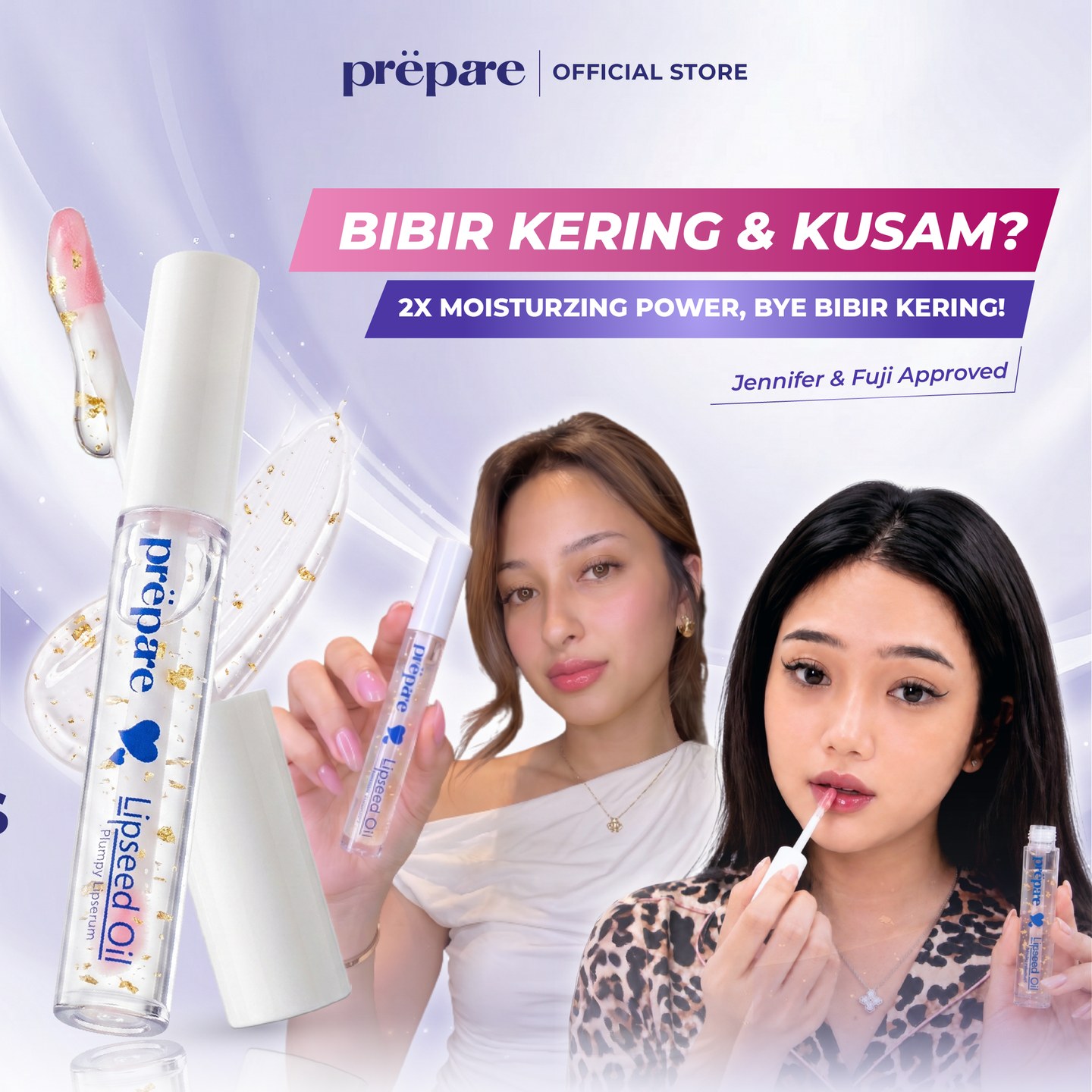 Prepare Lipseed Oil — bibir kering dan kusam, 2x moisturizing power